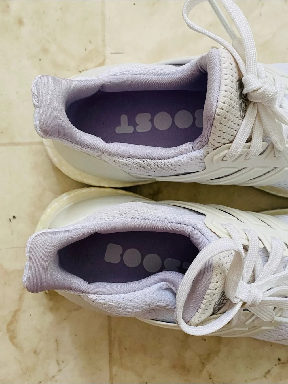 $180 Adidas Women’s Ultra Boost 1.0 White Iride Running Shoes Sneakers Size 6.5